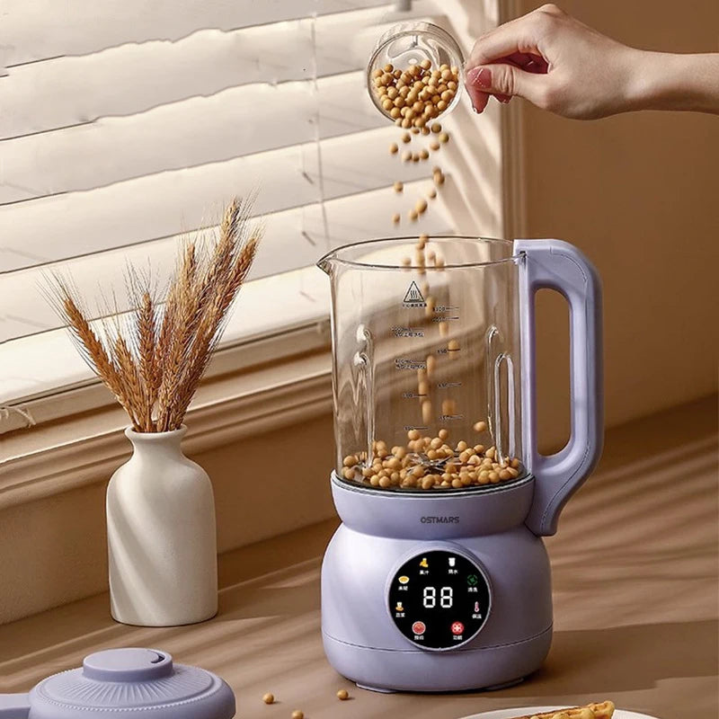 1000ML Automatic Soybean Milk Machine Intelligent Food Blender Electric Fruit Juicer Water Boiling Kettle Rice Paste Maker 220V